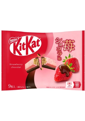 KitKat Mini, Yokubari Double Truskawka i czekolada, 1 szt.